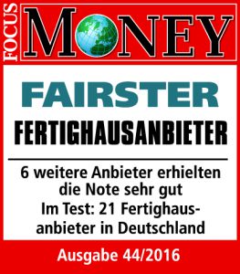 FOCUS MONEY-Studie: ScanHaus Marlow – „Fairster Fertighausanbieter“
