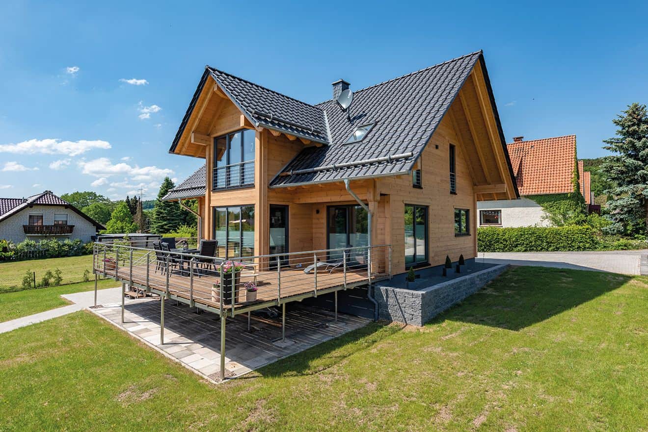 Fullwood Wohnblockhaus - Holzhaustraum Aus Hellem Naturholz Und Glas